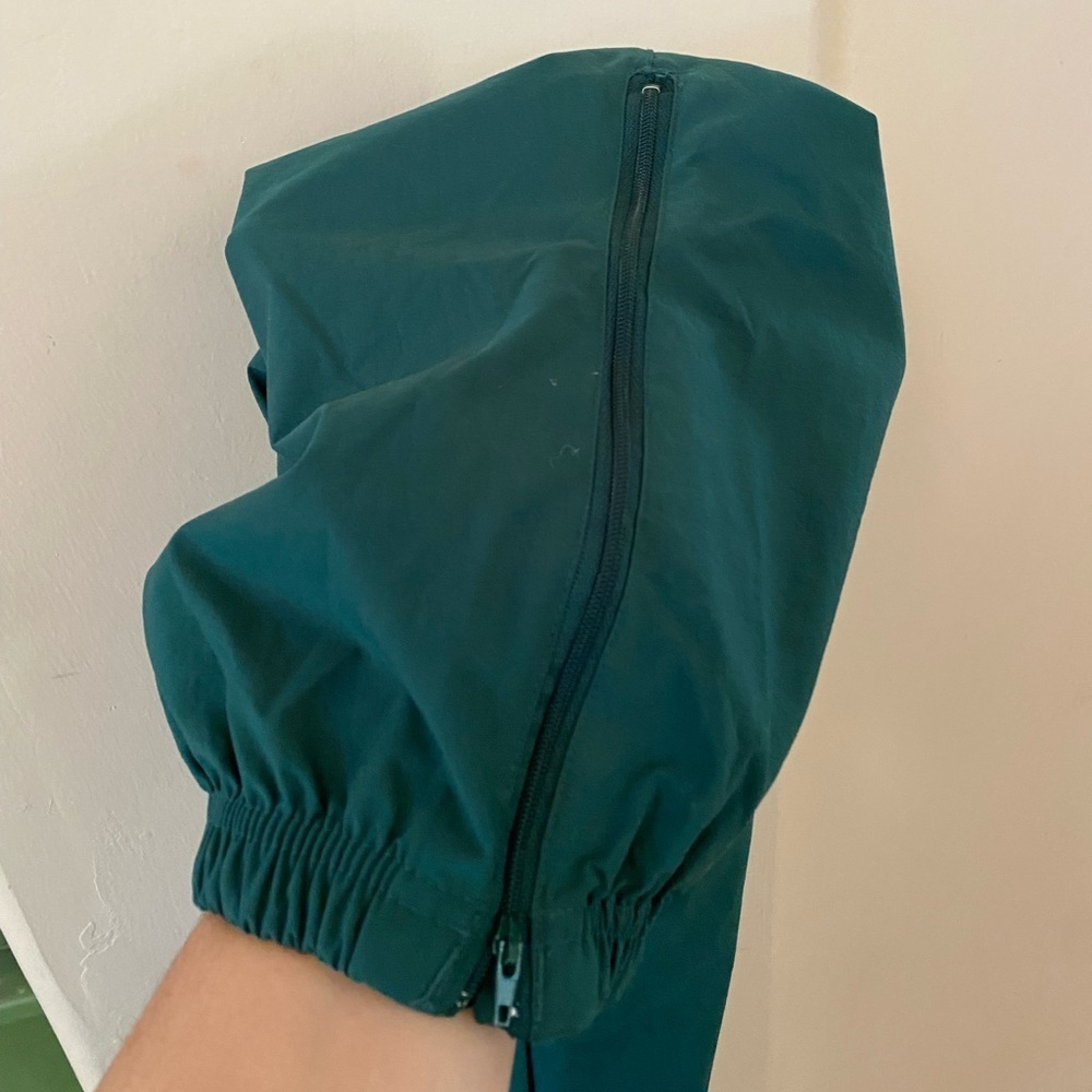 Vintage Nautica Competition Green Nylon Track Pants Mens M Oversized 90s Joggers - Picture 9 of 9